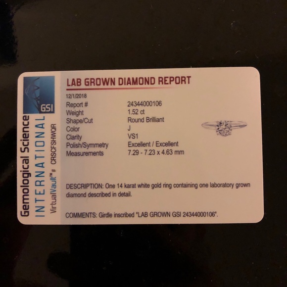 1.5 ct engagement ring - Picture 3 of 5